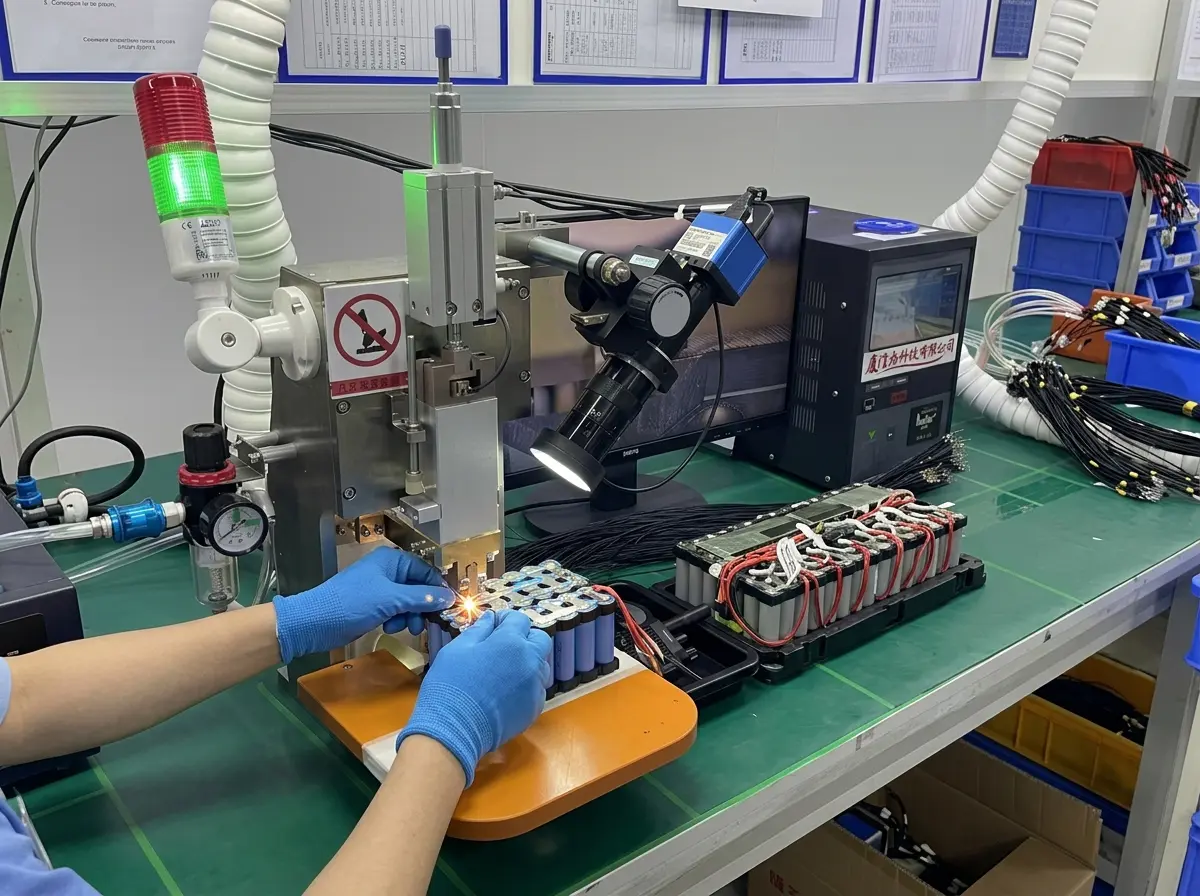 Odporové bodové svařování pro automobilový elektromagnetický ventil — spojení smaltovaného drátu s kolíkem