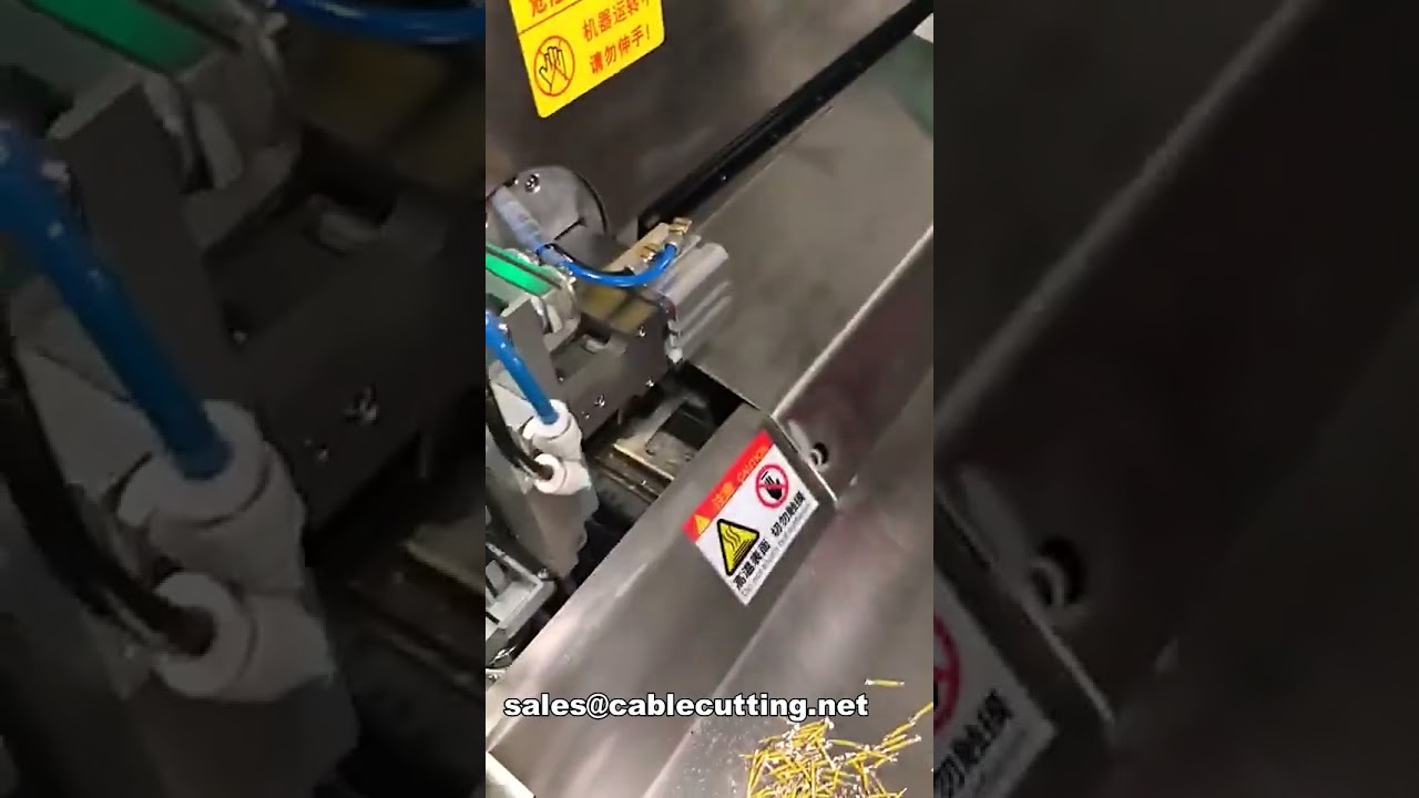 Plně automatický jednokoncový stroj na řezání, odizolování, krimpování a pocínování 5 vodičů