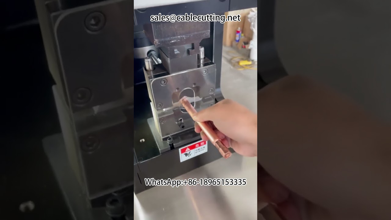 30T Servo Crimping Machine with 120 Square Hexagonal Die | Cable Wire Stripping Machine