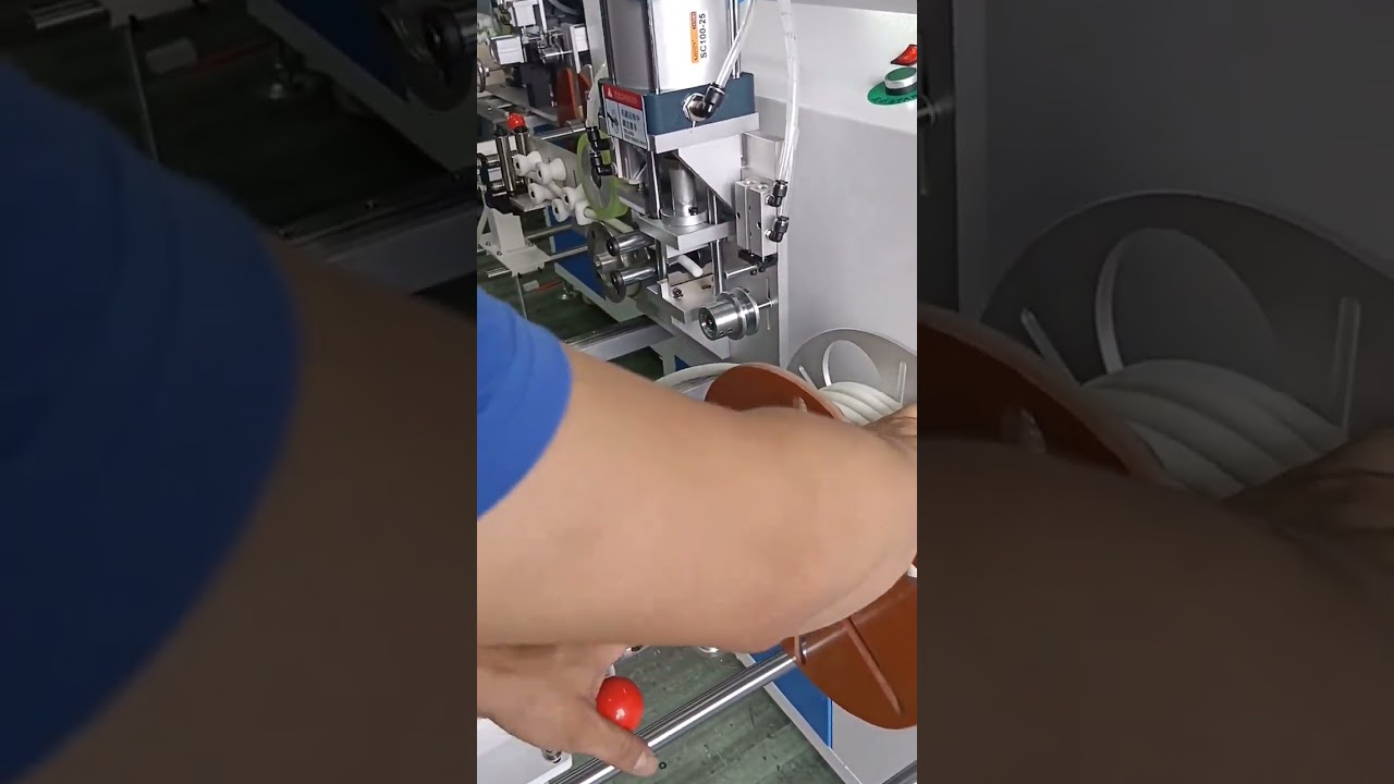 Automatický stroj na počítání, třídění, řezání, navíjení a vázání trubek (průměr 1–16 mm) #automatizace