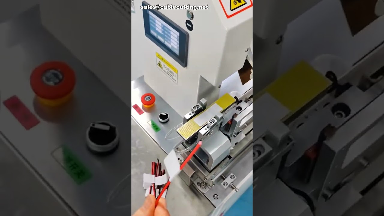 Ekonomický stroj na etiketování drátu s uzavřeným šroubovým pohonem #továrna #stroj #DIY
