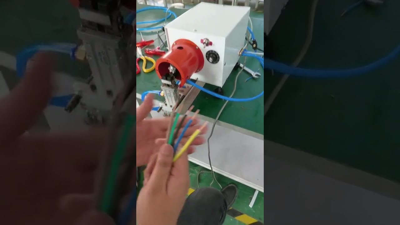 Stripping and Twisting Machine Working Display Real Shot Equipment Name #factory #machine #tools