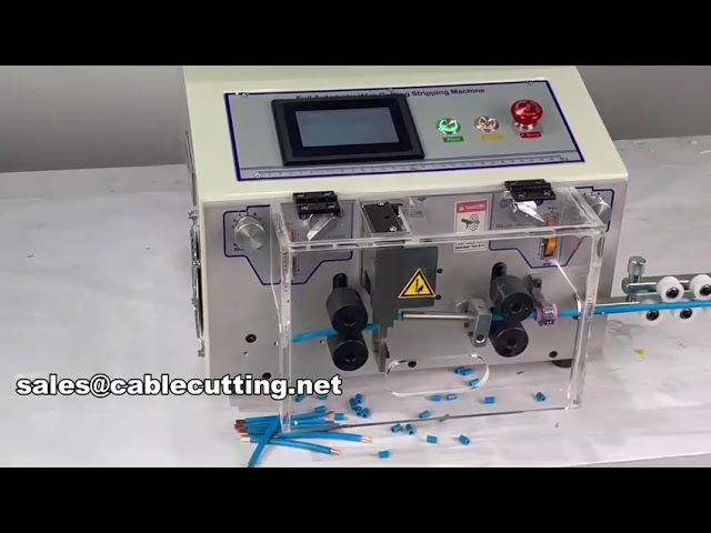 Automatický stroj na odizolování a řezání kabelů s dotykovým displejem (0,1–10 mm²)
