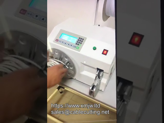 WPM 90 Semi automatic Double Wire Winding And Tying Machine Cable Roll Wire Reel Winding Machine Twi