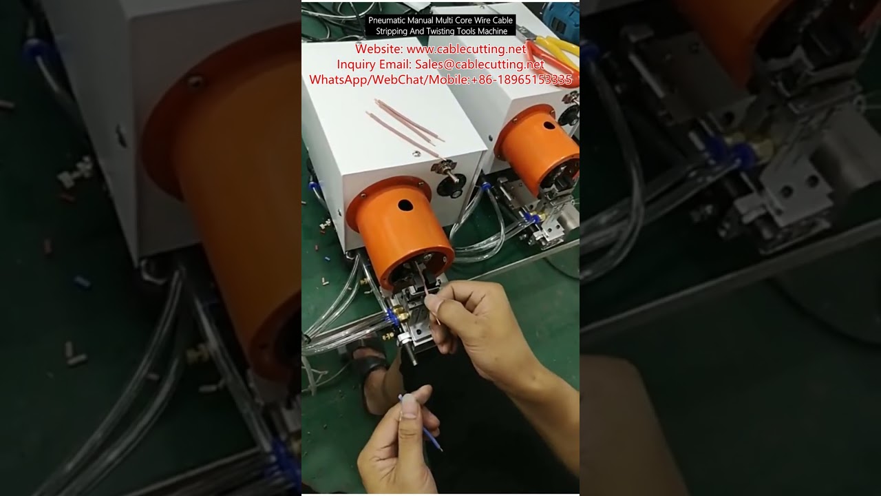 Pneumatic Manual Multi-Core Wire Cable Stripping and Twisting Machine Tool