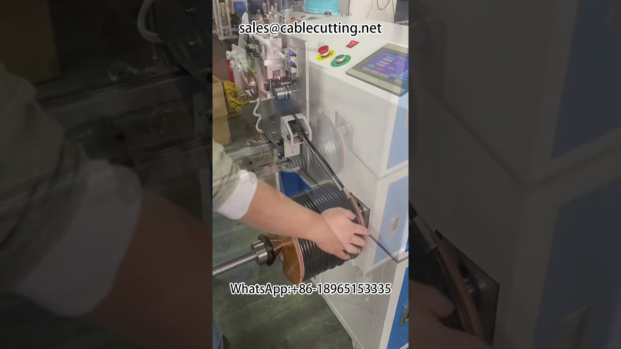 Automatický navíjecí stroj na dráty a kabely s přesným počítáním metrů a uspořádáním